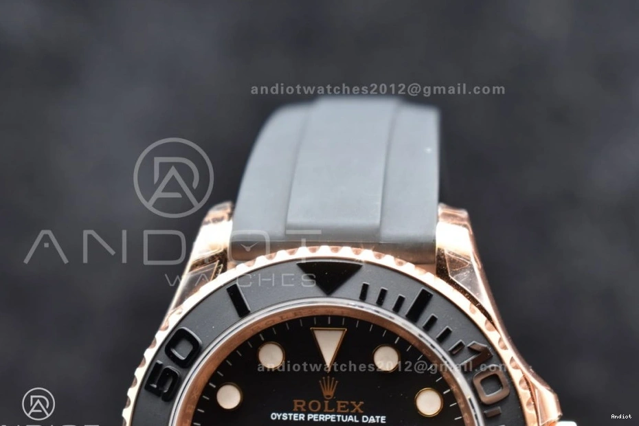 126655 Ceramic Edition Rubber VS3235 Oysterflex on Strap Bezel Yacht-Master Black Best VSF 1:1 0318